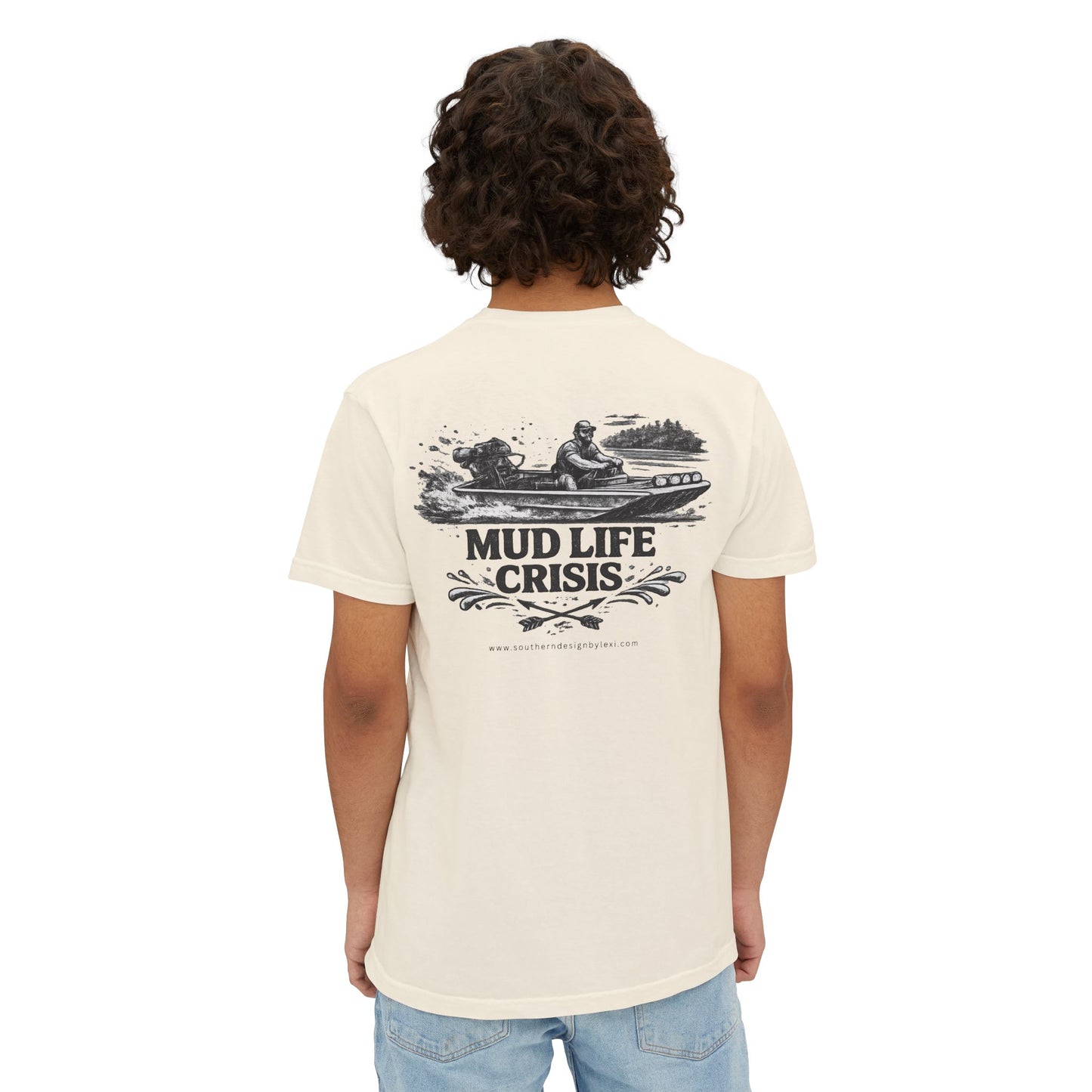 Mud Life Crisis Pocket Comfort Colors T-Shirt