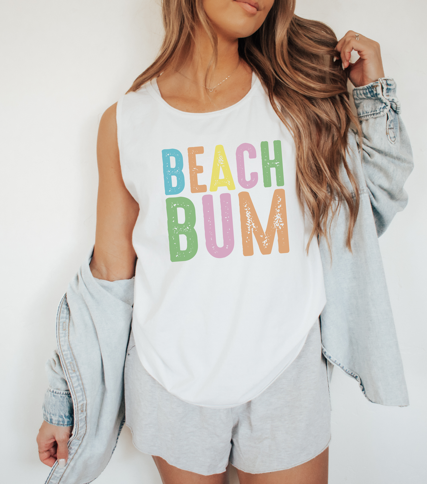 Beach Bum Tank Top — Colorful Retro Summer Graphic Tank