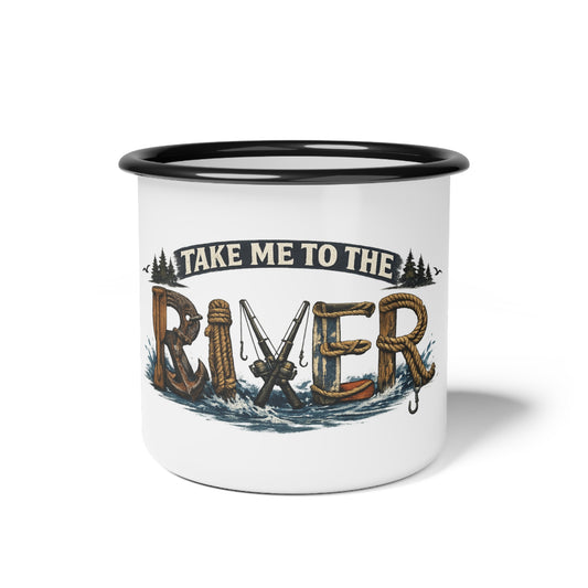 Take Me to the River Enamel Camp Cup