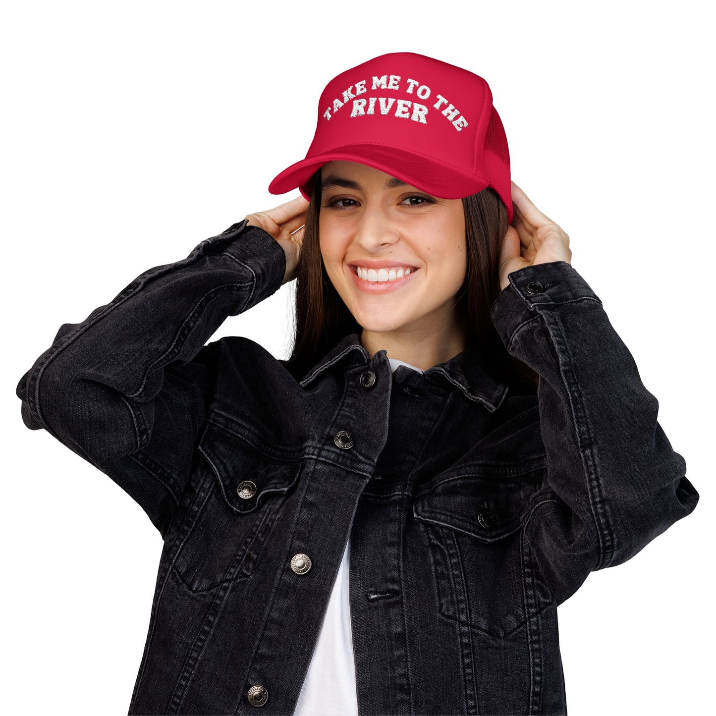 Take Me to the River Embroidered Trucker Hat