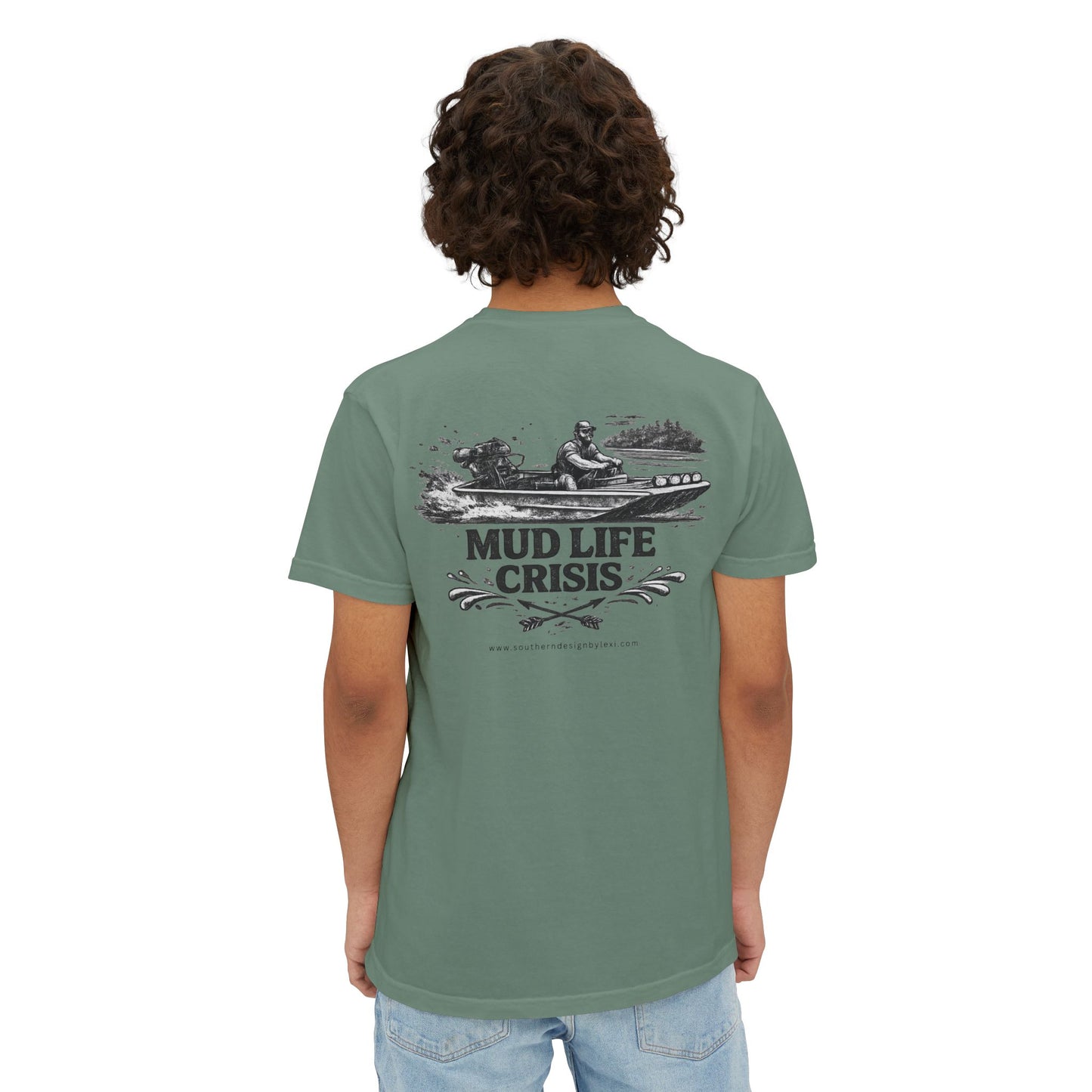 Mud Life Crisis Pocket Comfort Colors T-Shirt