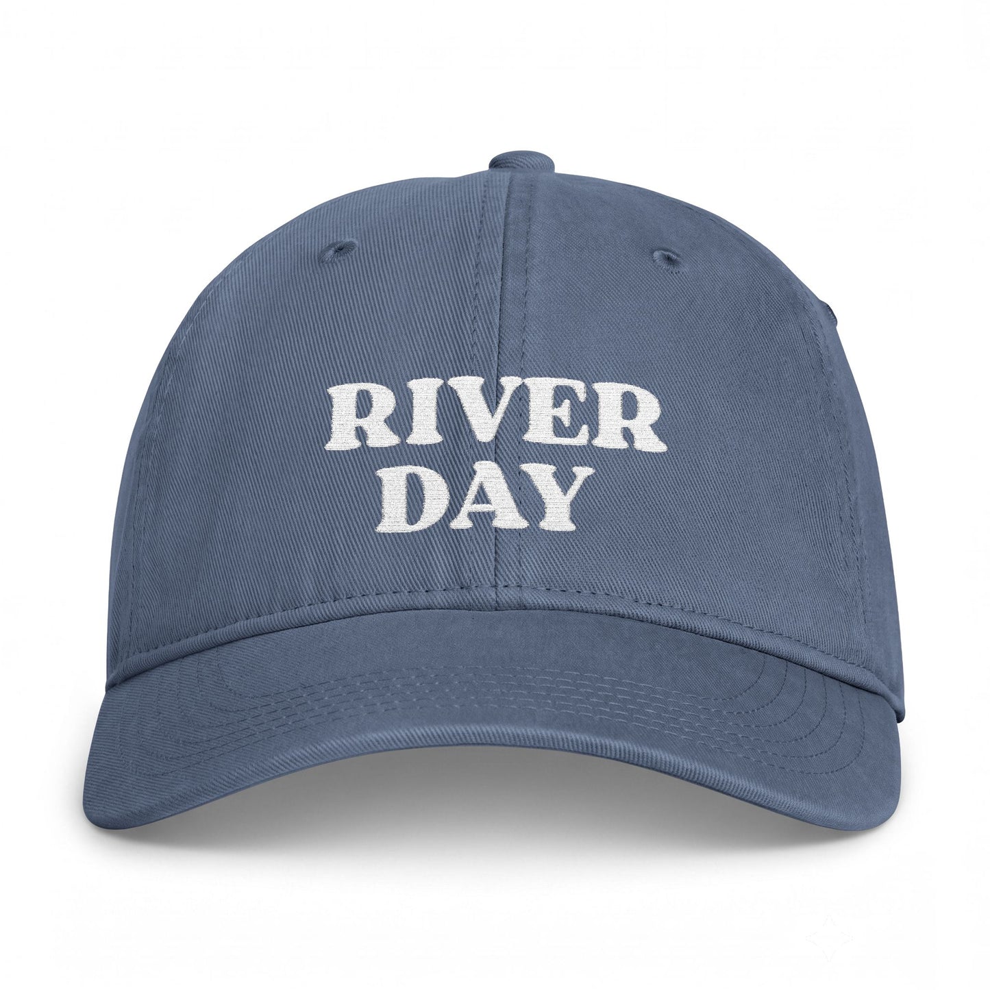Washed River Day Embroidered Hat