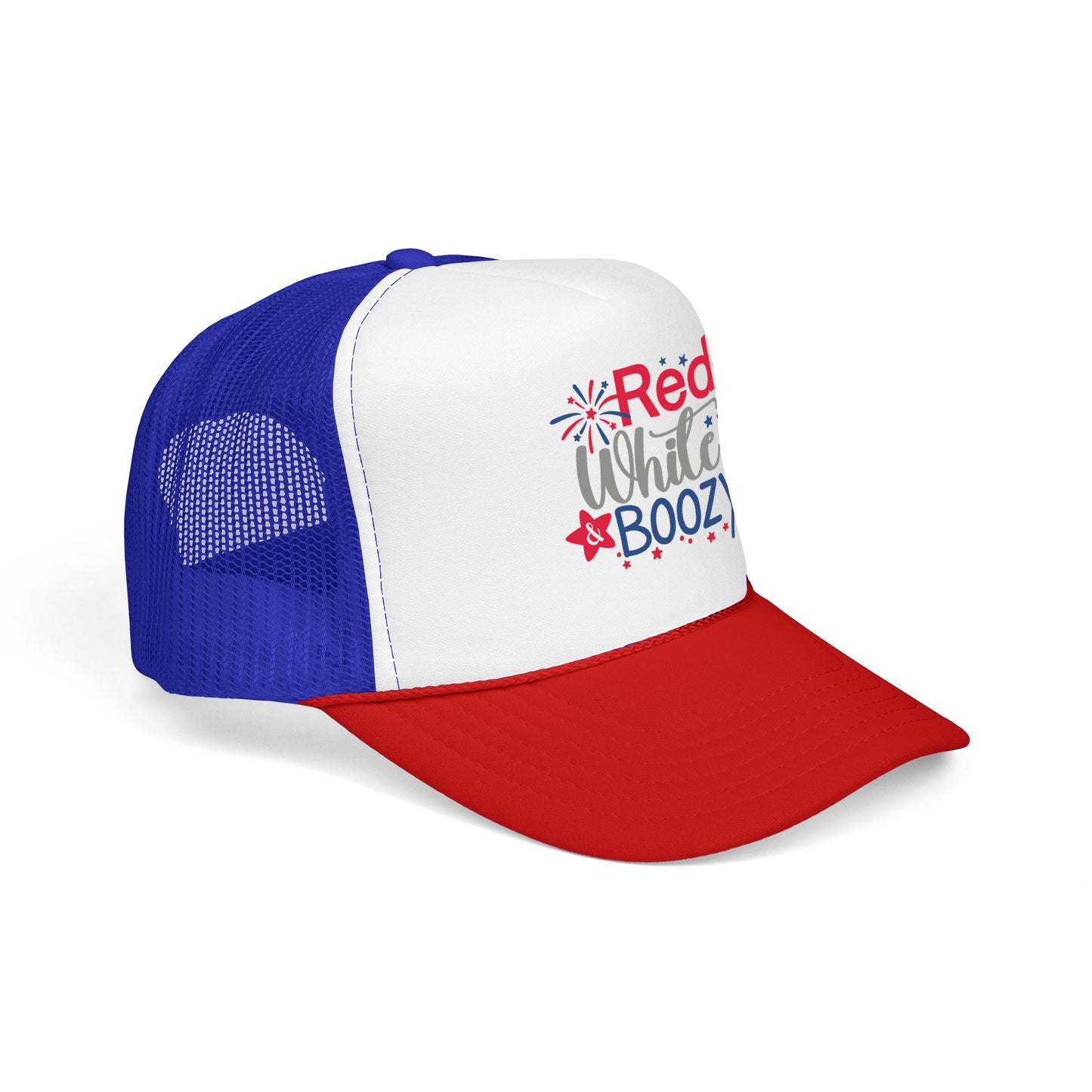 Red White Boozy Trucker Hat