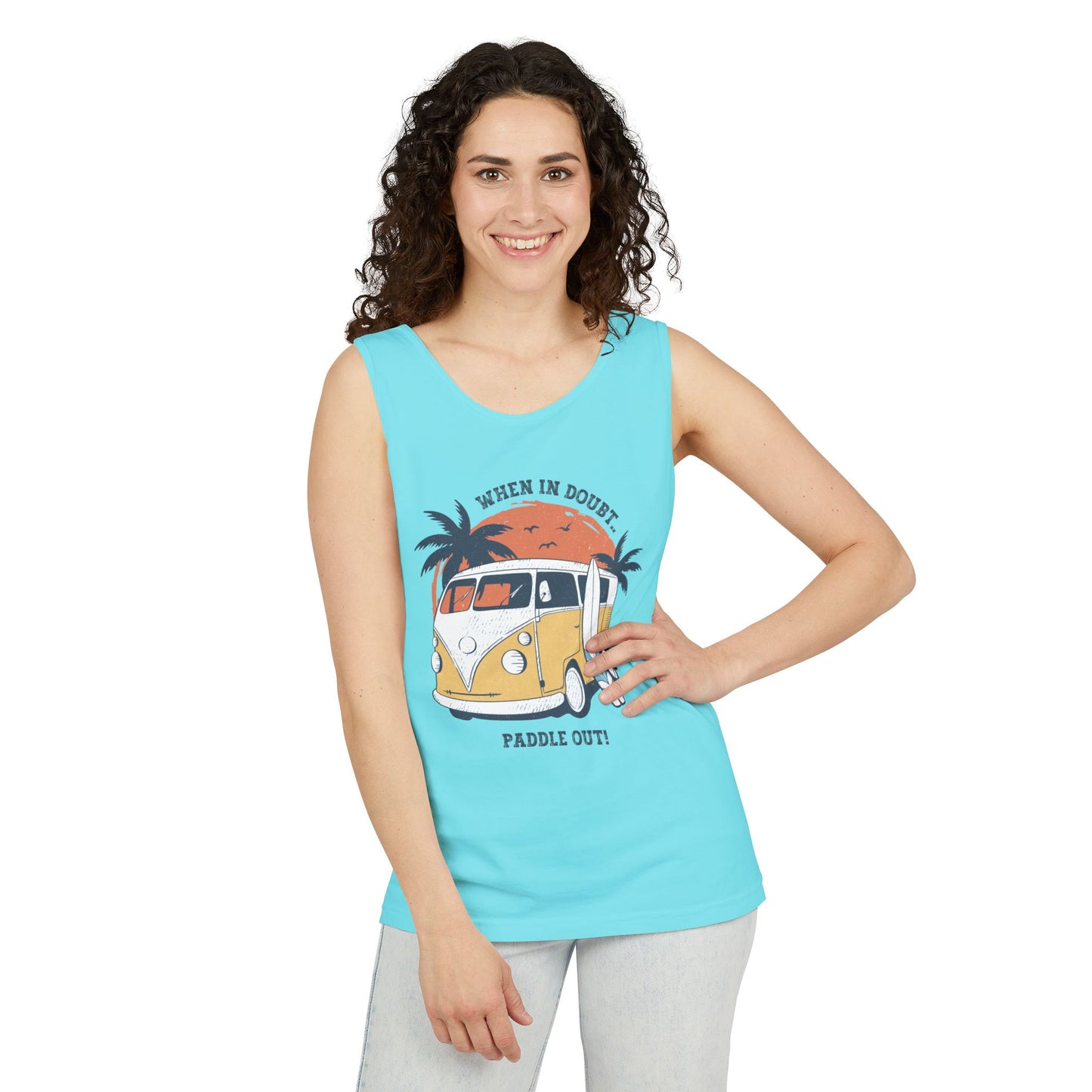 When in Doubt, Paddle Out- Comfort Colors Tank