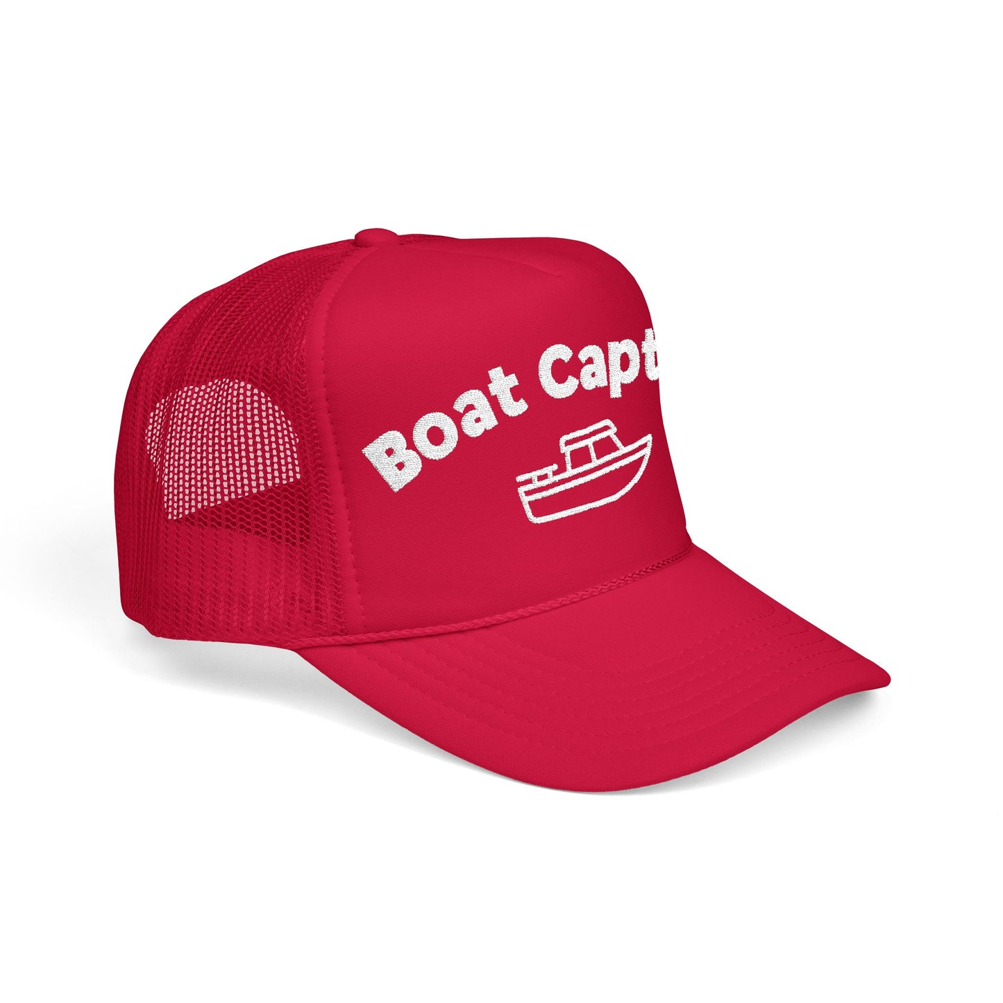 Boat Captain Embroidered Trucker Hat