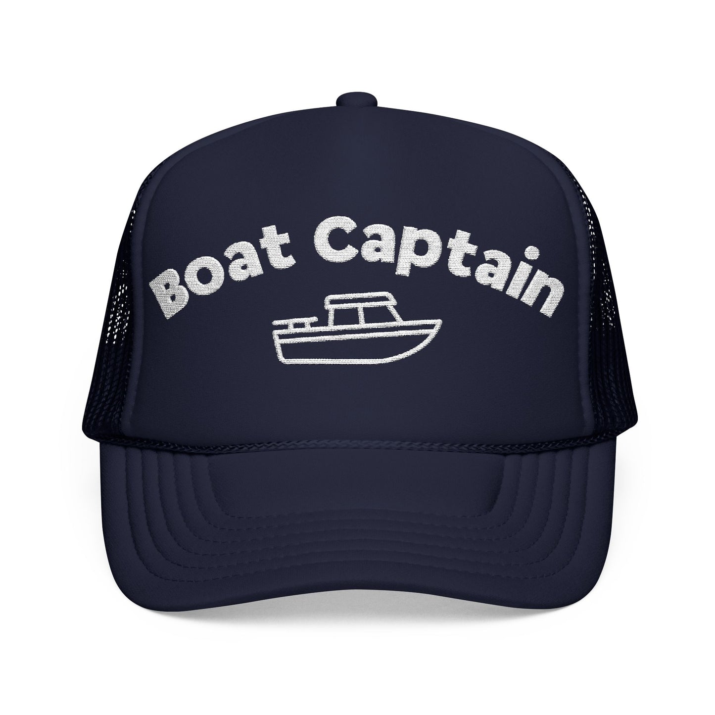 Boat Captain Embroidered Trucker Hat