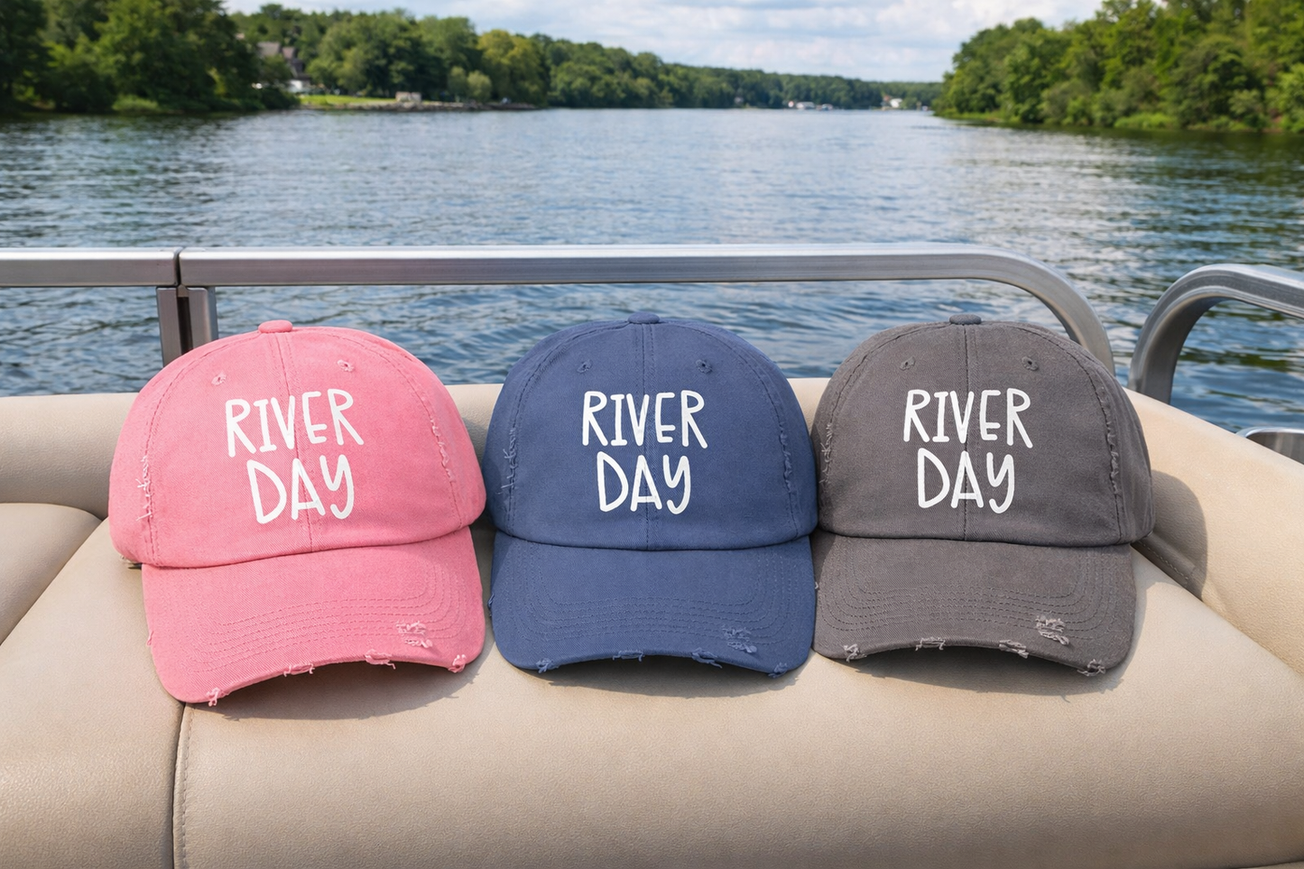 River Day Distressed Cap