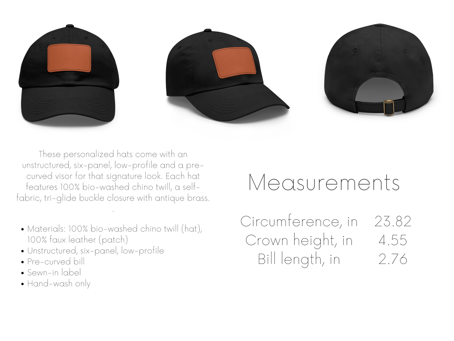 XOXO Leather Patch Ball Cap