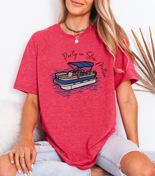 Party in Slow Motion Pontoon Graphic Tee