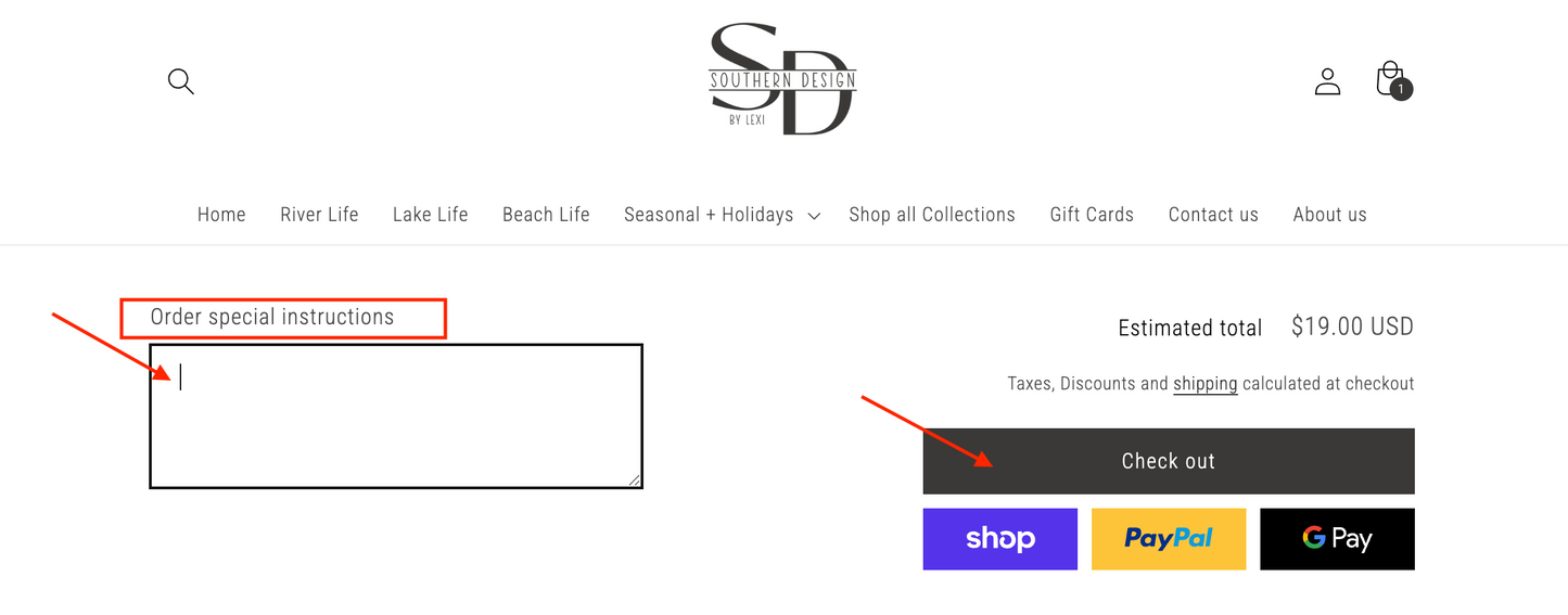 Customizable River House Hand Towel