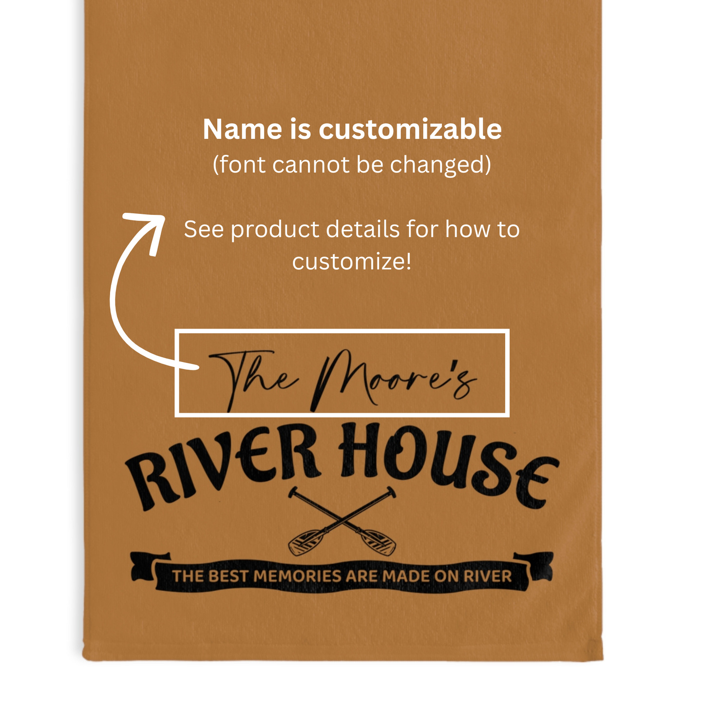 Customizable River House Hand Towel
